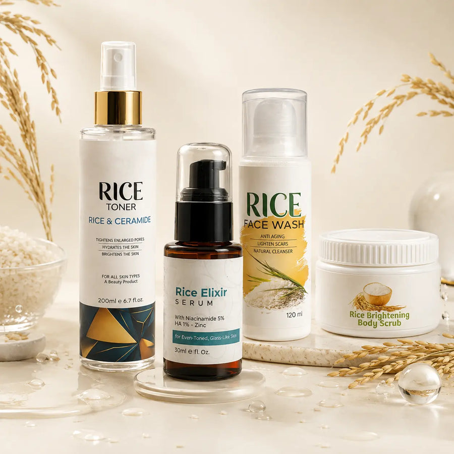 Rice Glass Skin Kit – Complete Glass Skin Routine | SACHET