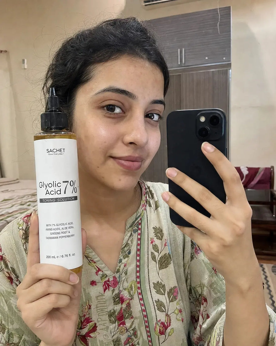 Customer review photo for Glycolic Acid 7% Toning Solution