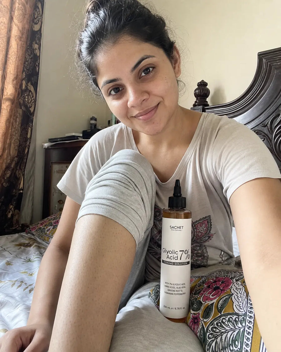 Customer review photo for Glycolic Acid 7% Toning Solution