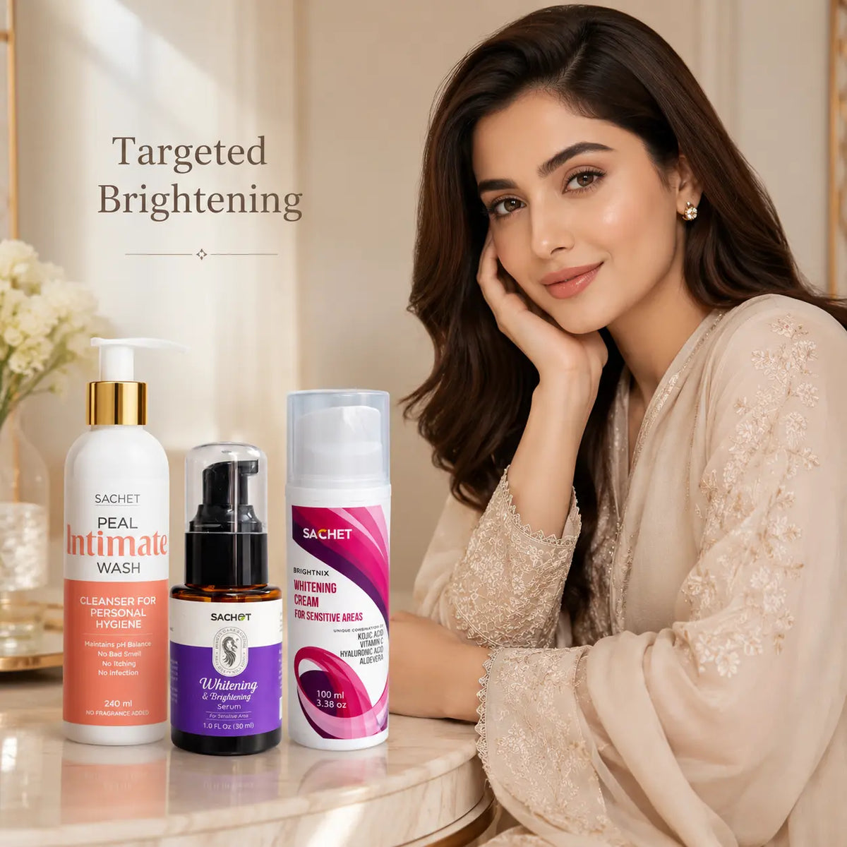 Designed for Targeted Brightening & Tone Correction