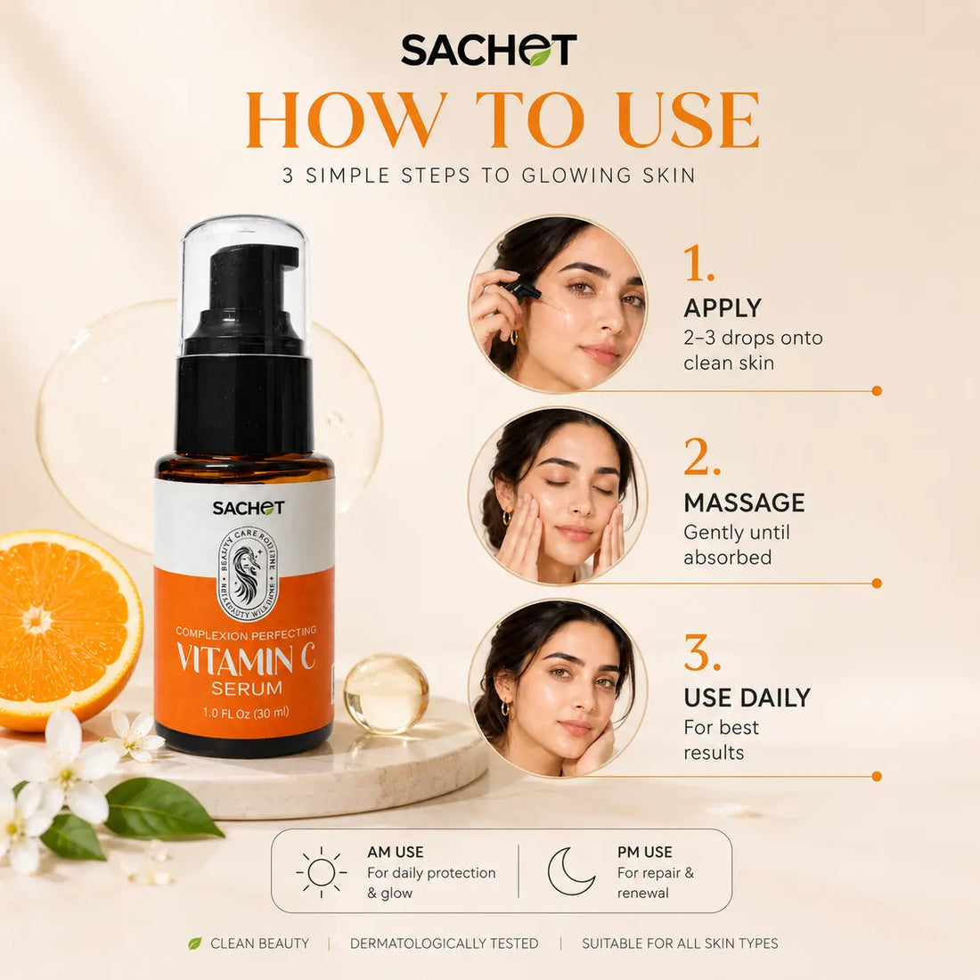 Vitamin C Serum in Pakistan – Brightening Glow Serum for Dull Skin