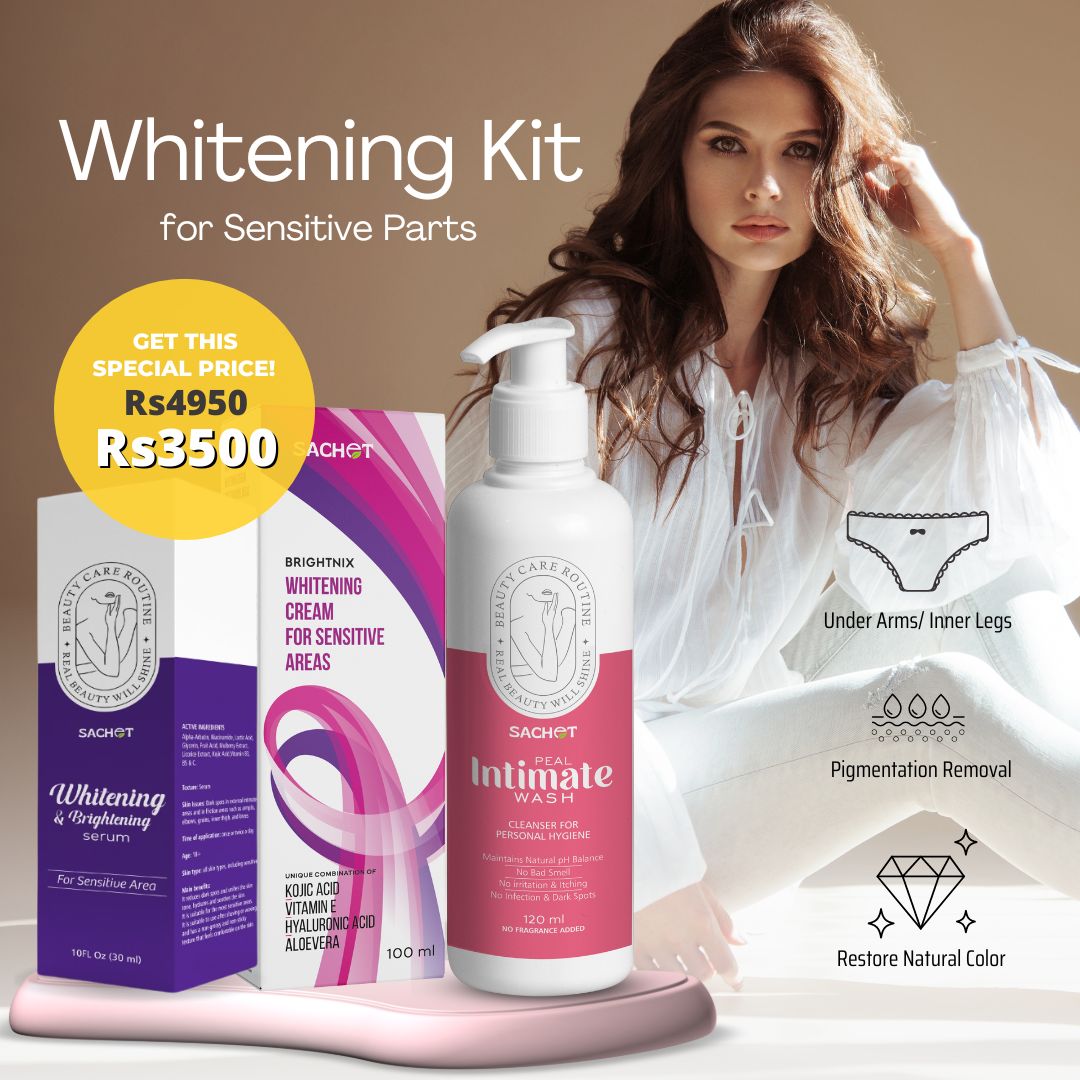 Whitening Kit for Sensitive Areas - Reveal Radiant, Even-Toned Skin | sachetcare.com