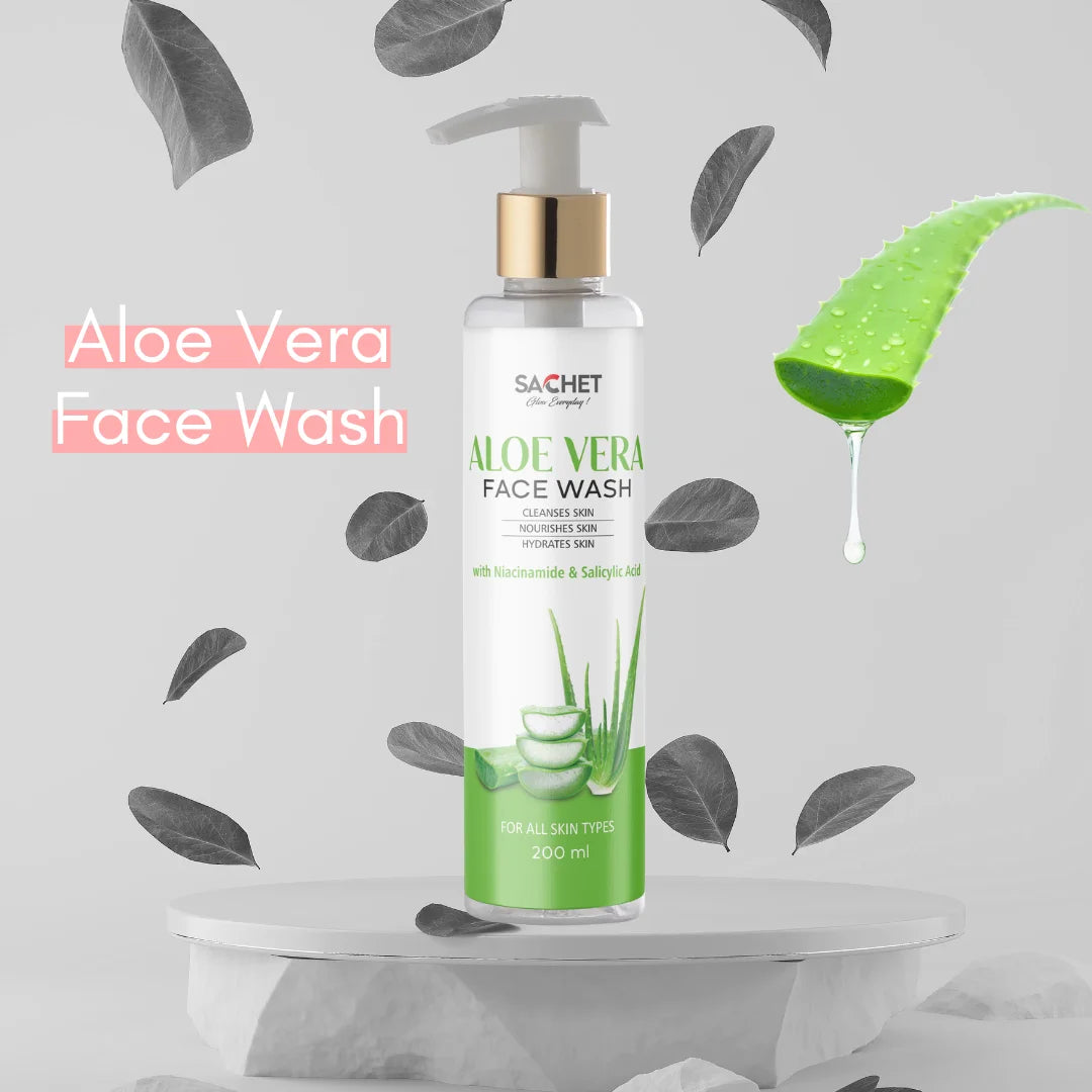 Aloe Vera Face Wash: Refreshing Cleanse for Glowing Skin | sachetcare.com