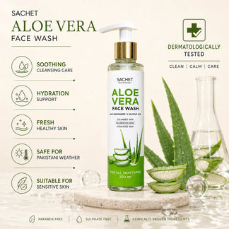 Aloe Vera Face Wash: Refreshing Cleanse for Glowing Skin | sachetcare.com