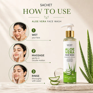 Aloe Vera Face Wash: Refreshing Cleanse for Glowing Skin | sachetcare.com