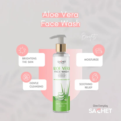 Aloe Vera Face Wash: Refreshing Cleanse for Glowing Skin | sachetcare.com