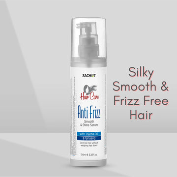 Anti-Frizz Smooth & Shine Serum: Tame Frizz and Unleash Shine (100ml) | sachetcare.com