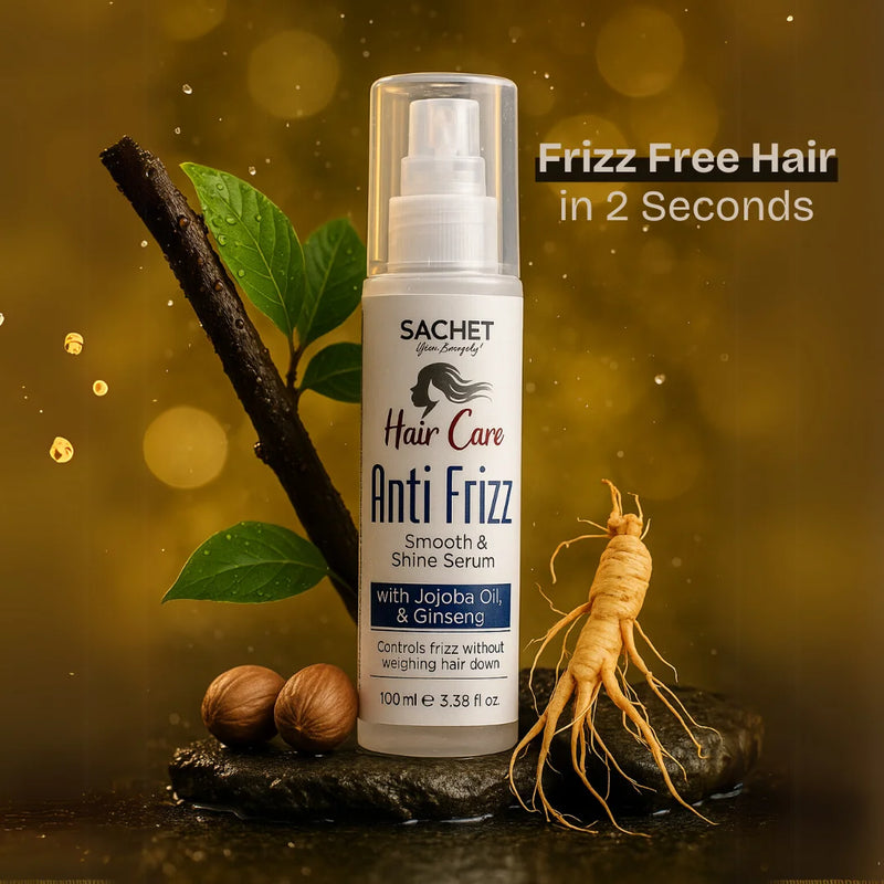SACHET Anti-Frizz Smooth & Shine Serum 100ml – Frizz-Free Hair Serum