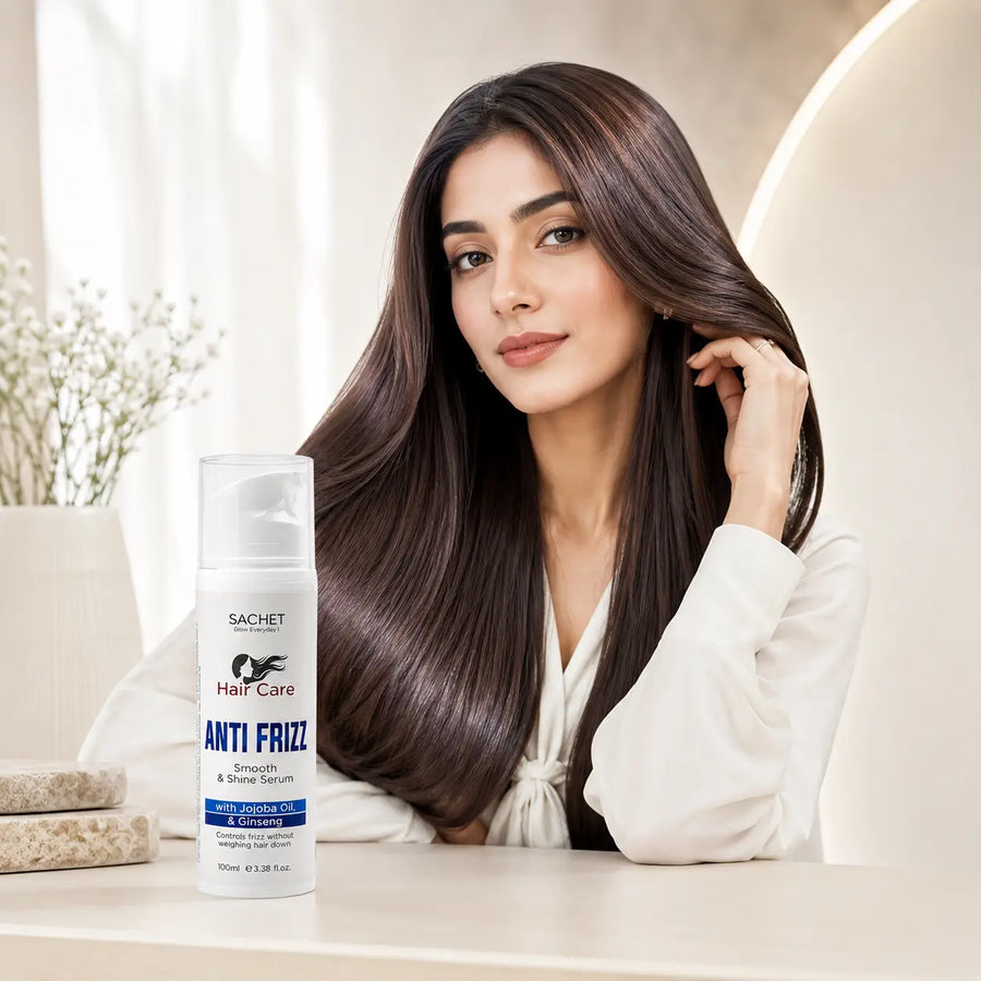 Anti-Frizz Hair Serum in Pakistan – Smooth & Shiny Hair Daily | SACHET