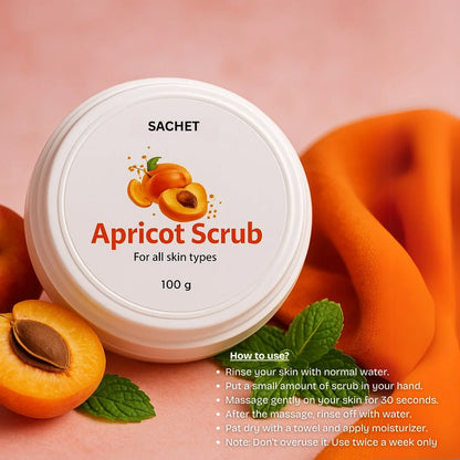 Apricot Scrub for Soft Glow Skin | sachetcare.com