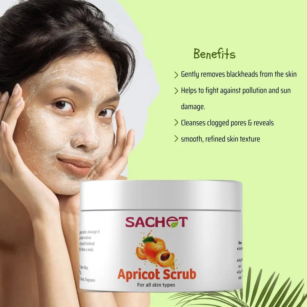 Apricot Scrub gently exfoliate and refresh your skin