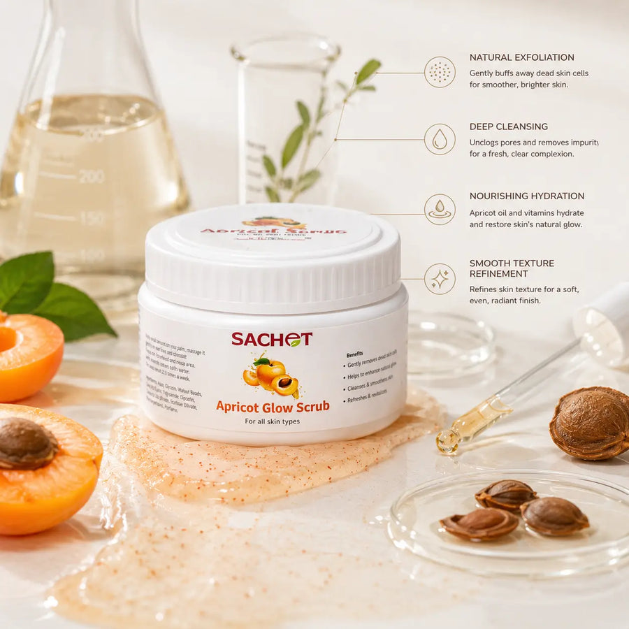 Apricot Glow Scrub – Natural Exfoliating Glow in Pakistan