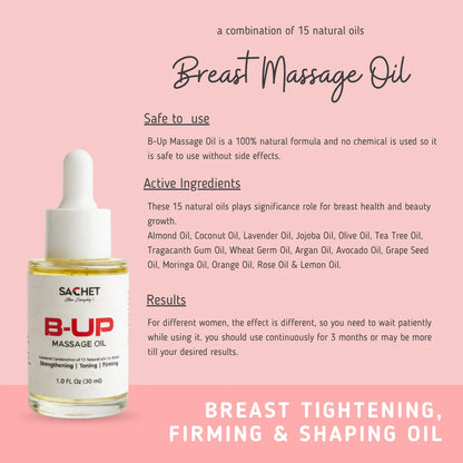 B Up Massage Oil for Beauty Figure | sachetcare.com