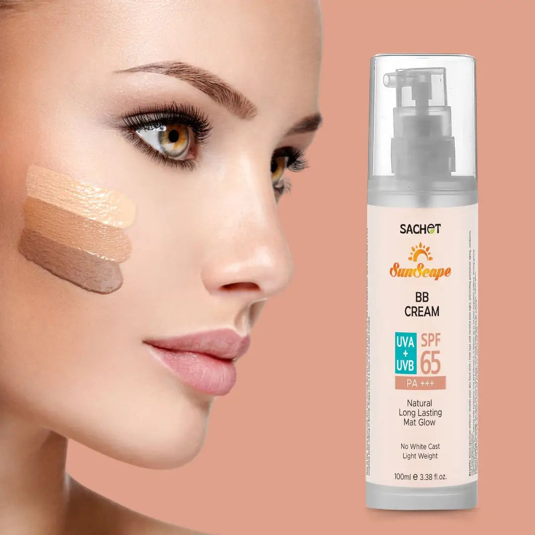 BB Cream Tinted Sunscreen SPF 65 – Flawless Coverage with Maximum Sun Protection | sachetcare.com