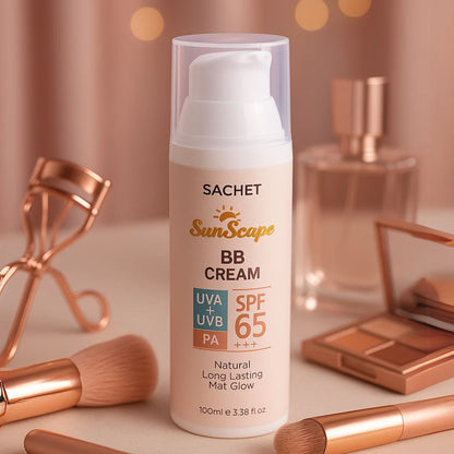 BB Cream Tinted Sunscreen SPF 65 by SACHET – No White Cast, 100ml