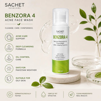 Benzoyl Peroxide Acne Face Wash in Pakistan | Benzora 4