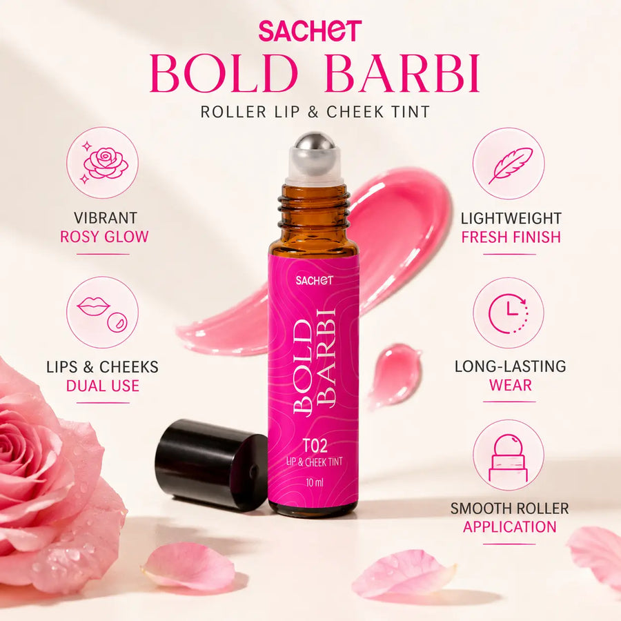 Bold Barbi Roller Lip and Cheek Tint - T02 : SACHET