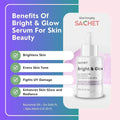 Bright and Glow Serum - Niacinamide 10% + Zinc Oxide 1% + Alpha Arbutin & Vit. B5 1% | sachetcare.com