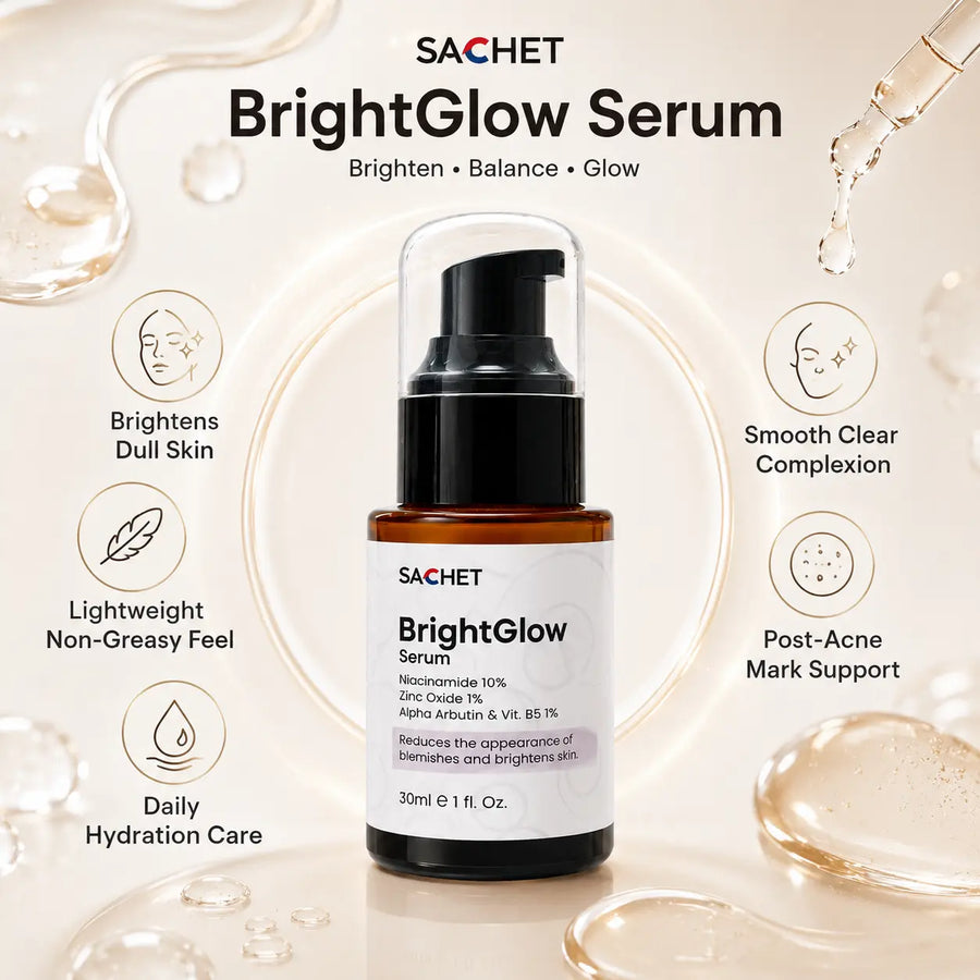 BrightGlow Serum in Pakistan – Niacinamide + Zinc for Even Skin Tone