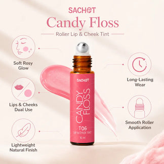 Candy Floss Roller Lip and Cheek Tint - T06 | sachetcare.com