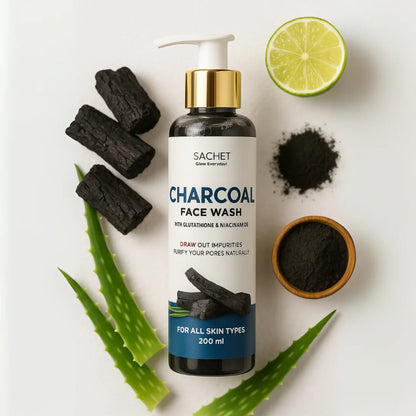 Charcoal Face Wash | sachetcare.com