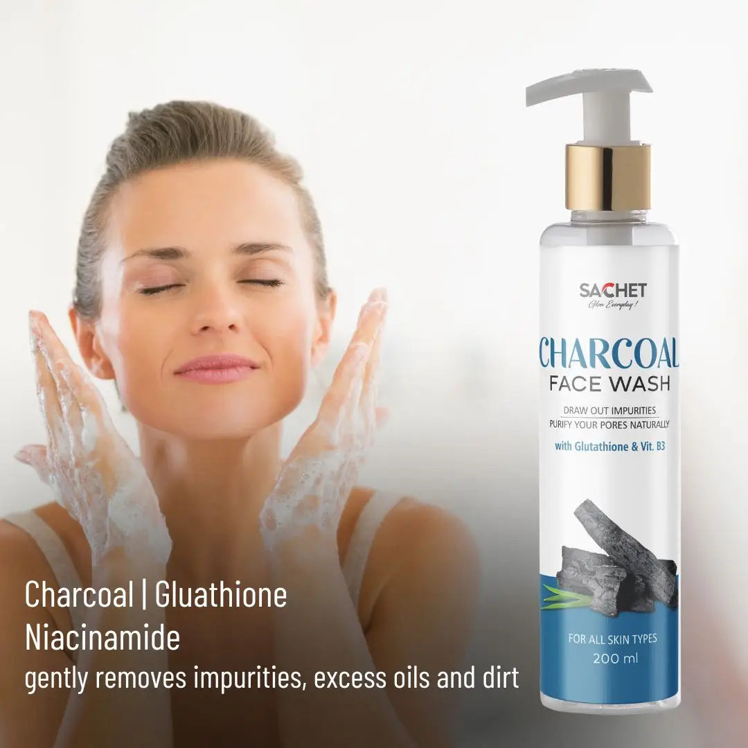 Charcoal Face Wash | sachetcare.com