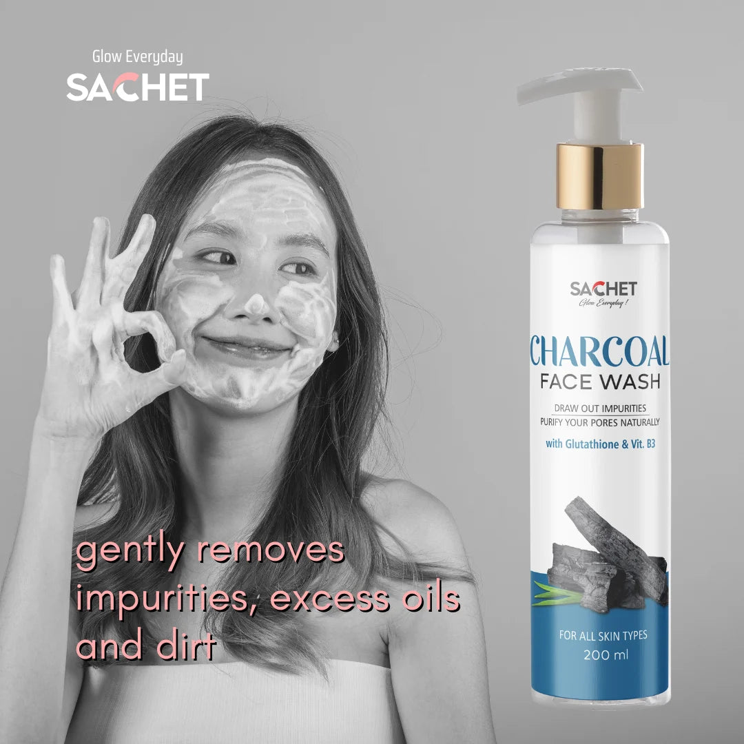 Charcoal Face Wash | sachetcare.com