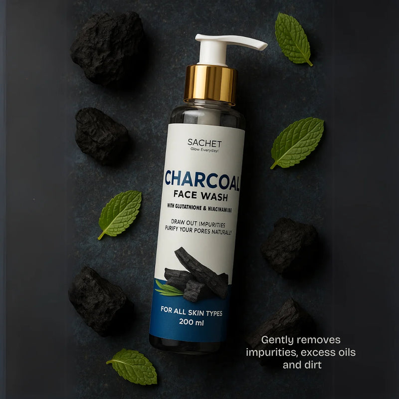 Charcoal Face Wash | sachetcare.com