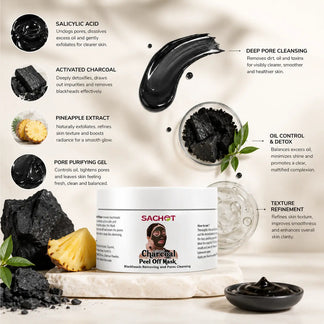Charcoal Peel Off Mask - Deep Cleanse for Radiant Skin | sachetcare.com