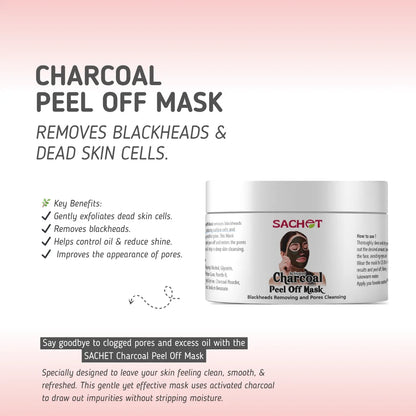 Charcoal Peel Off Mask - Deep Cleanse for Radiant Skin | sachetcare.com