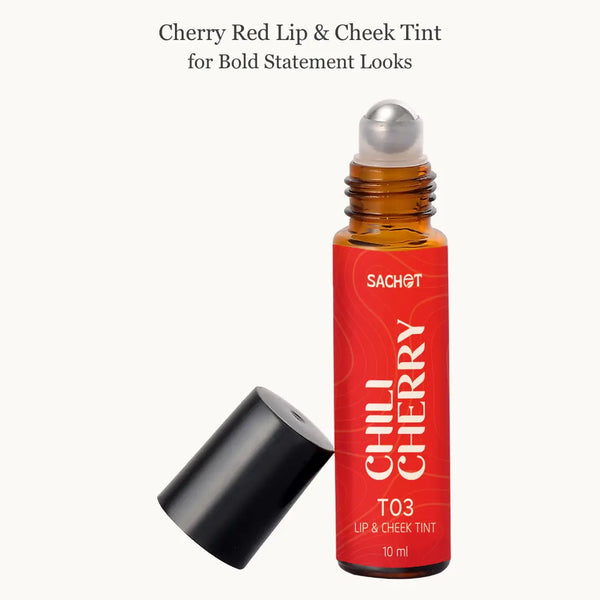 Chili Cherry Roller Lip and Cheek Tint - T03