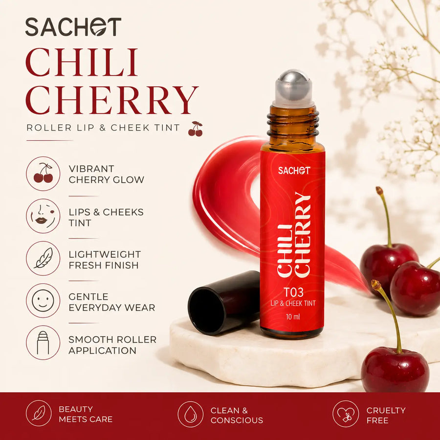 Sachet Chili Cherry Roller Lip and Cheek Tint  in Pakistan