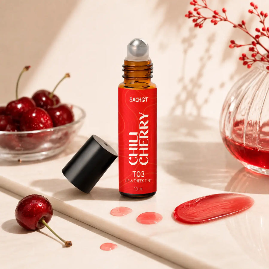 Chili Cherry Roller Lip & Cheek Tint T03 | SACHET Pakistan