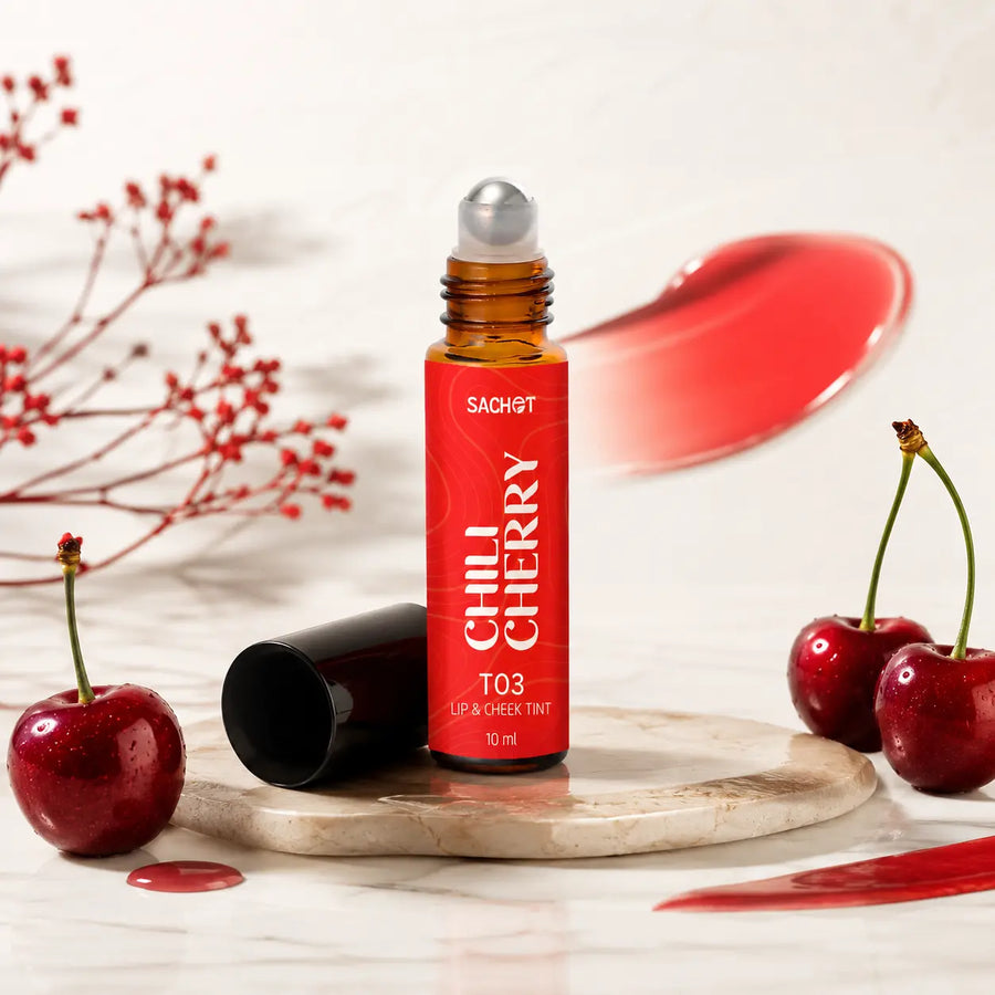 Chili Cherry Roller Lip & Cheek Tint T03 | SACHET Pakistan
