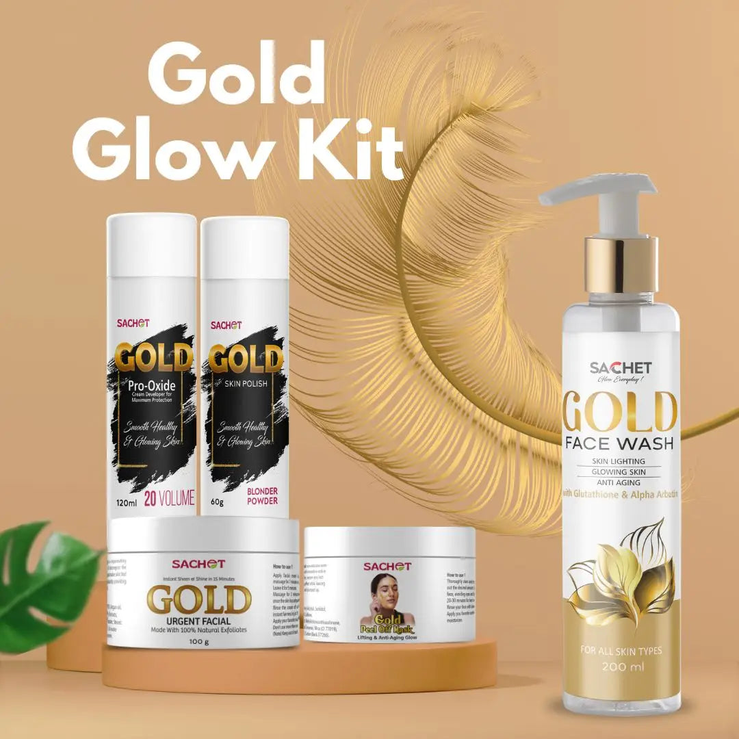 Gold Glow Kit - Unleash Your Inner Glow | sachetcare.com