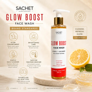 Glow Boost Face Wash | Vitamin C Beads Cleanser in Pakistan