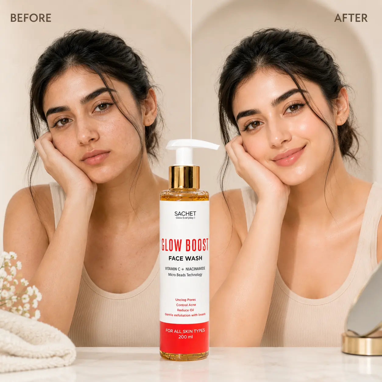 SACHET Glow Boost Face Wash