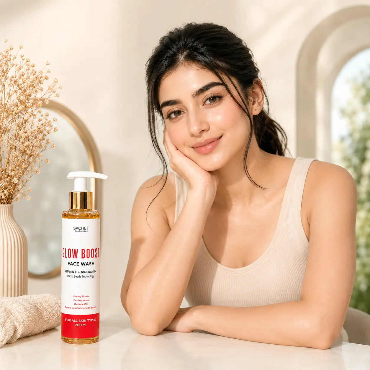 SACHET Glow Boost Face Wash
