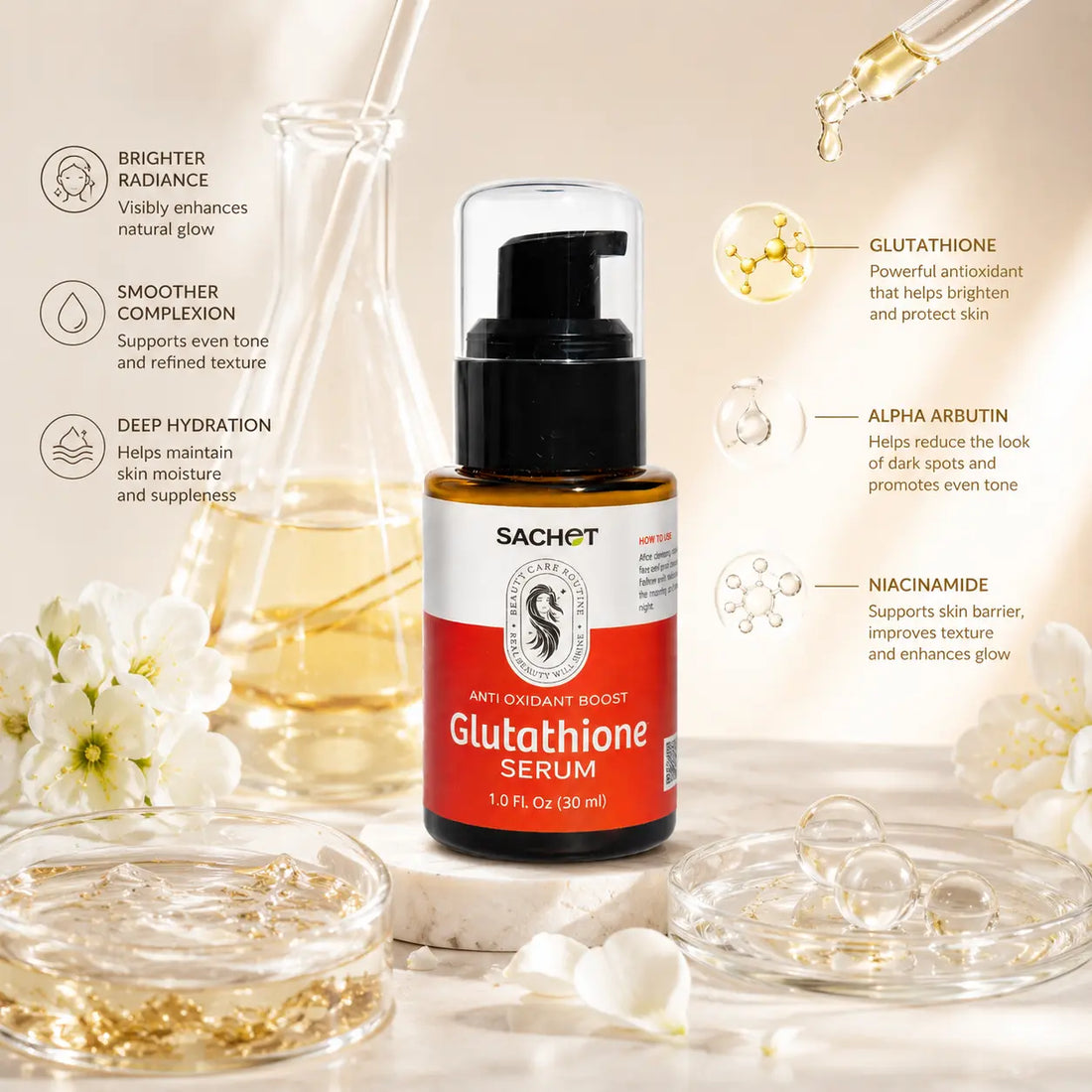 Glutathione Serum in Pakistan Brightening Serum for Skin Clarity SACHET Glutathione Serum in Pakistan Brightening Serum for Skin Clarity SACHET