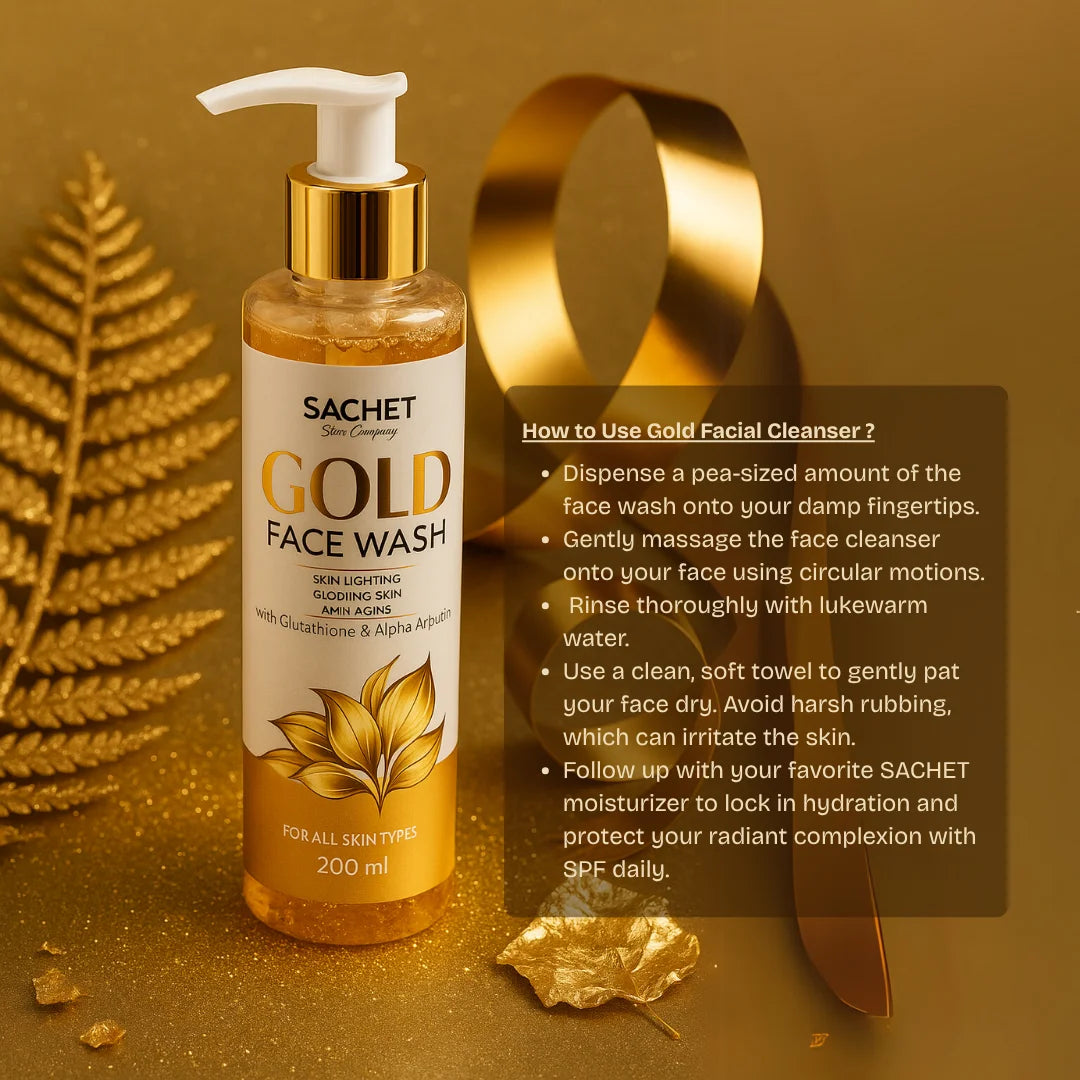 24K Gold Face Wash for Brightening Skin (200ml)