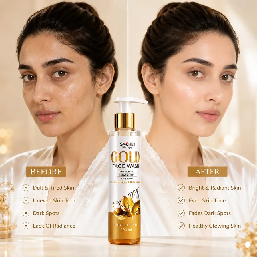 24K Gold Face Wash for Brightening Skin (200ml)