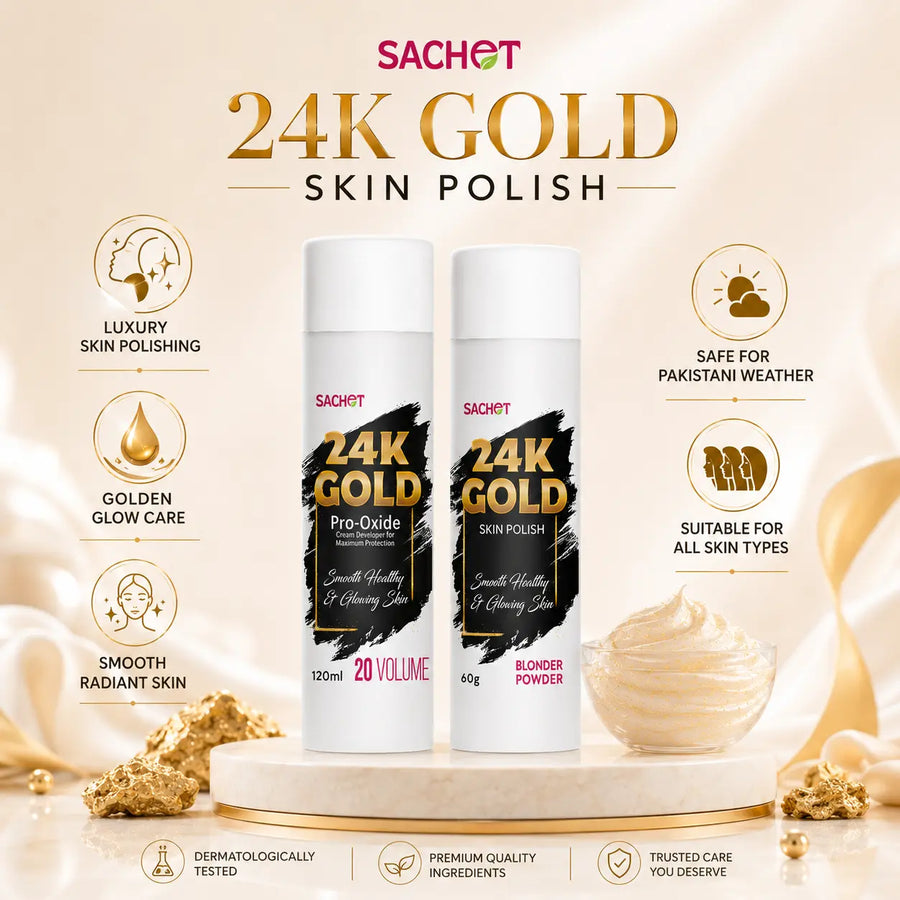 Gold Skin Polish – Brightening & Glow Treatment | SACHET Pakistan