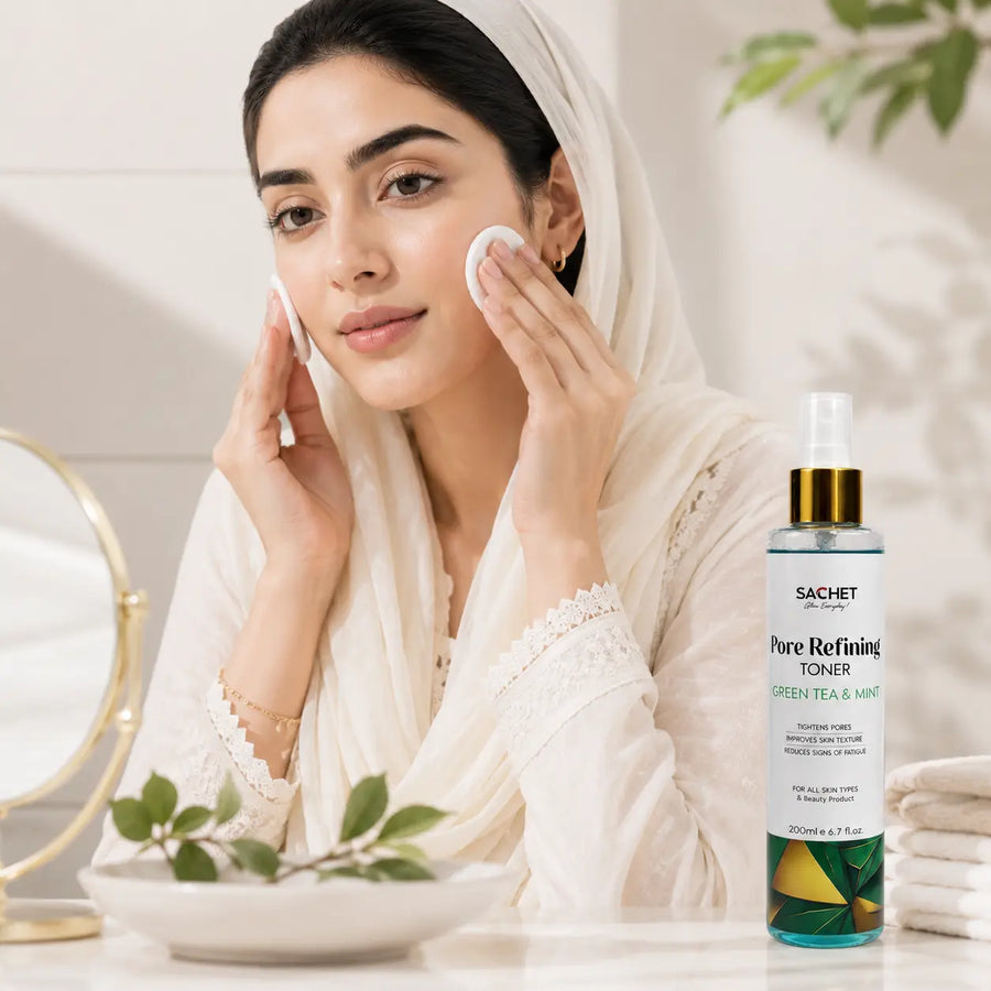 Green Tea Toner in Pakistan – Acne Control & Pore Care | SACHET