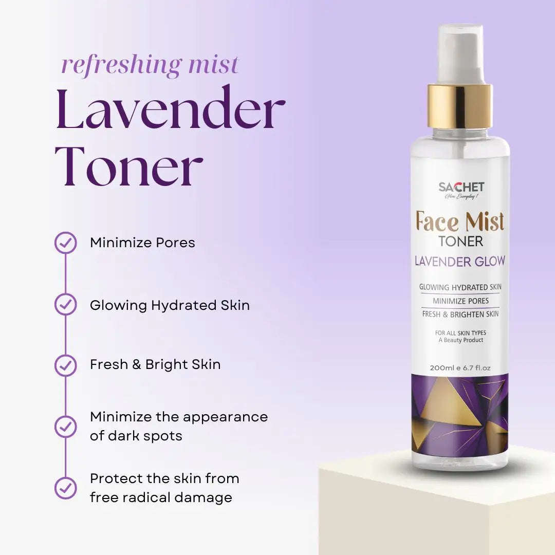 Lavender Toner 200ml - Face Mist | sachetcare.com