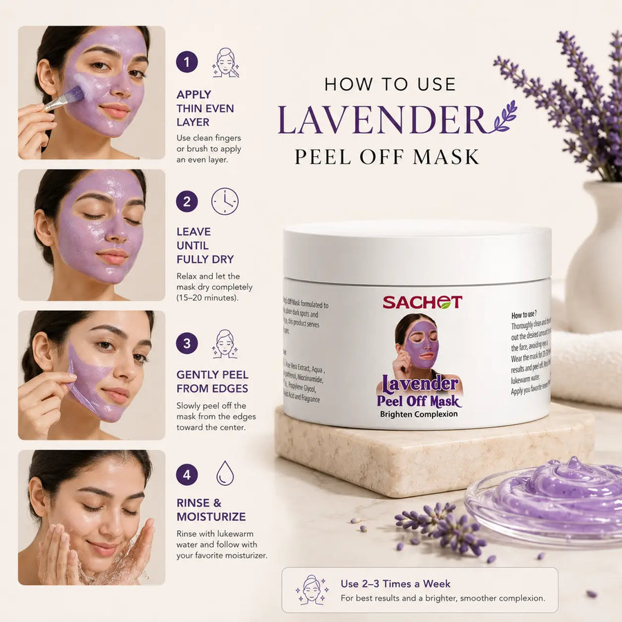 Lavender Peel Off Mask | sachetcare.com