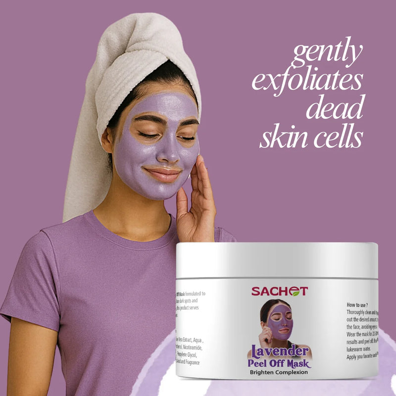 Lavender Peel Off Mask | Dead Skin Cell Removal & Glow
