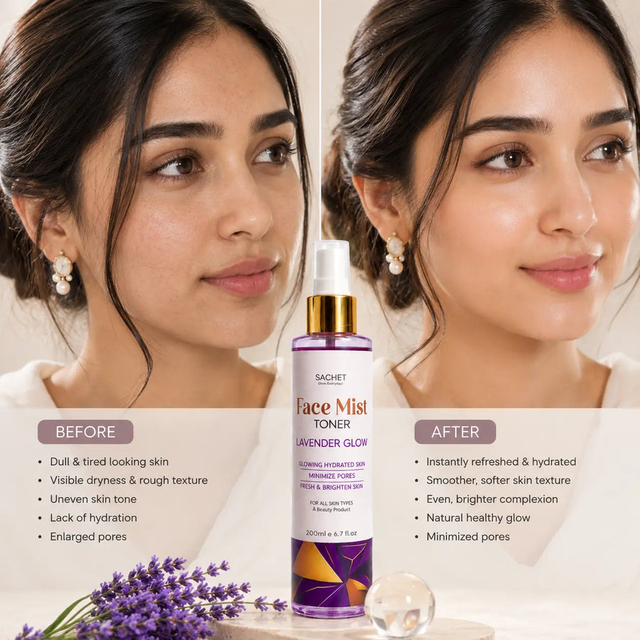 Lavender Face Mist in Pakistan – Hydration & Glow Spray |SACHET