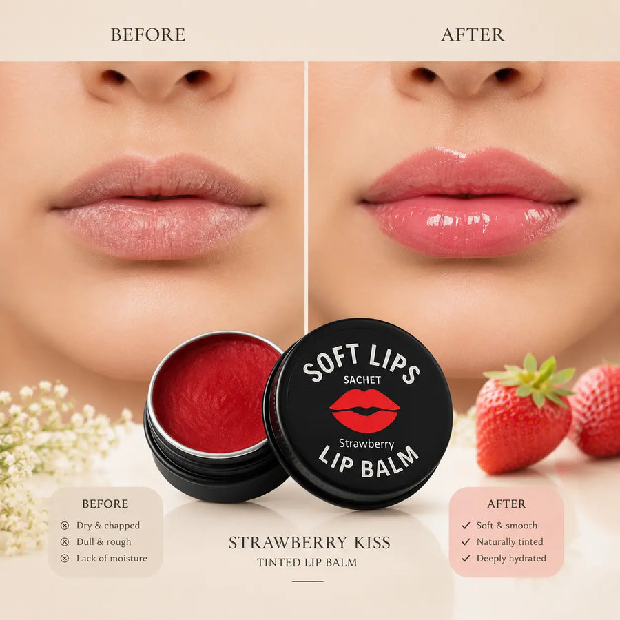 Strawberry Kiss Tinted Lip Balm | SACHET Pakistan