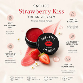 Strawberry Kiss Tinted Lip Balm | SACHET Pakistan