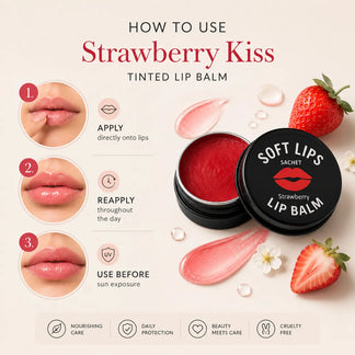 Strawberry Kiss Tinted Lip Balm | SACHET Pakistan